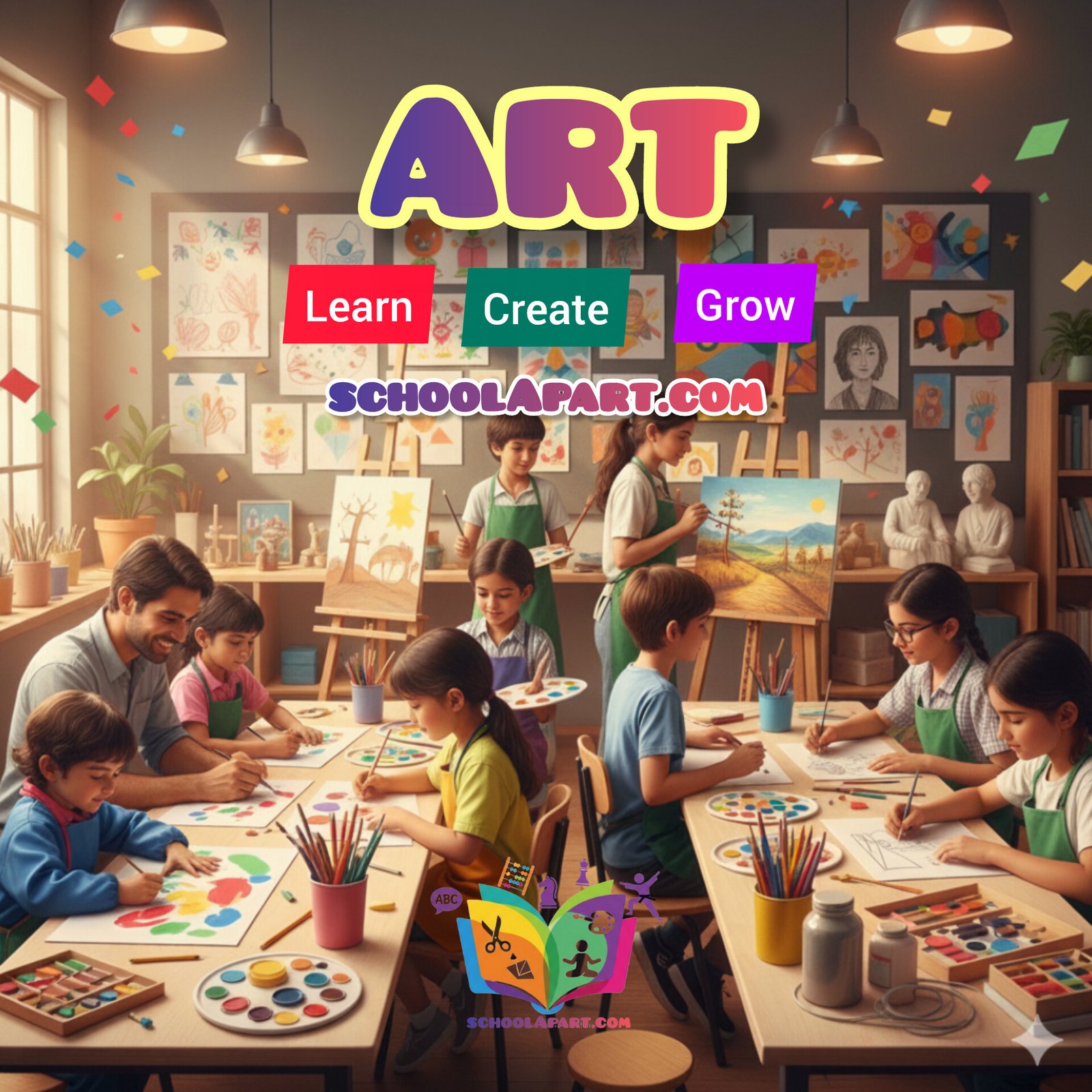 Art – Learn, Create and Grow with Colors | schoolApart.com
