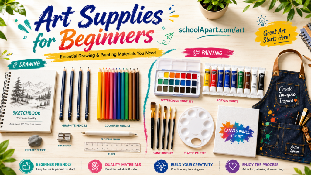 Art Supplies for Beginners: Essential Drawing & Painting Materials You Need