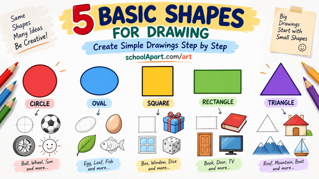 5 Basic Shapes for Drawing: How to Use Them to Create Simple Drawings