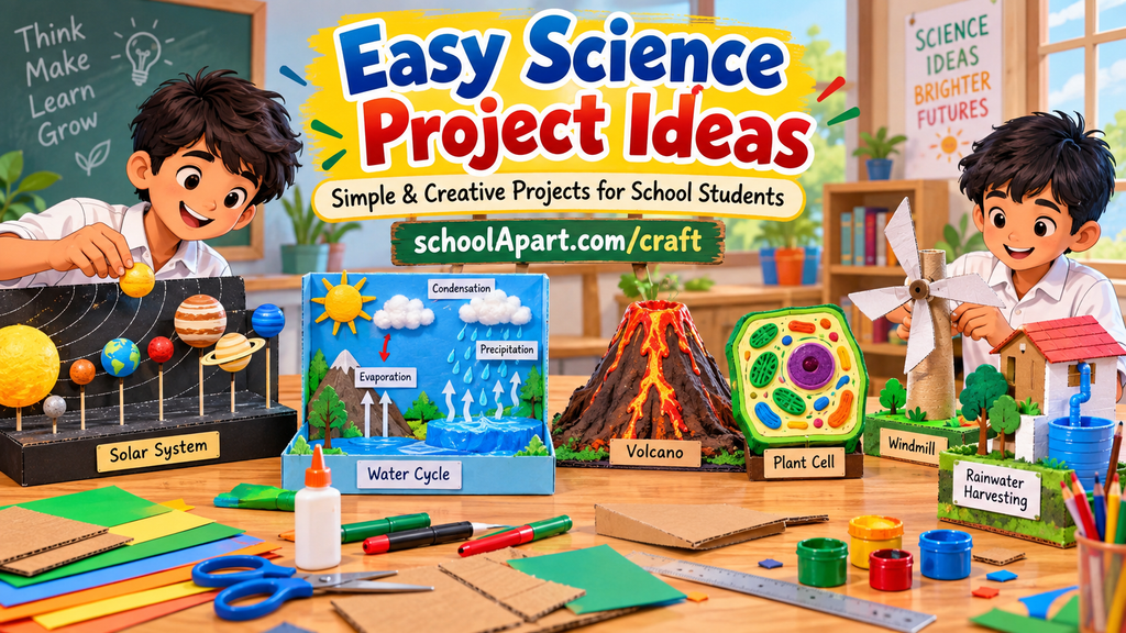Science Project Craft Ideas for School Students: Simple & Creative Models