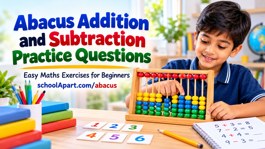 Abacus Addition and Subtraction Practice Questions for Beginners