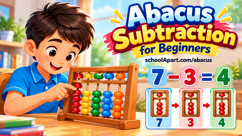 Abacus Subtraction for Beginners: Learn Subtraction Step by Step