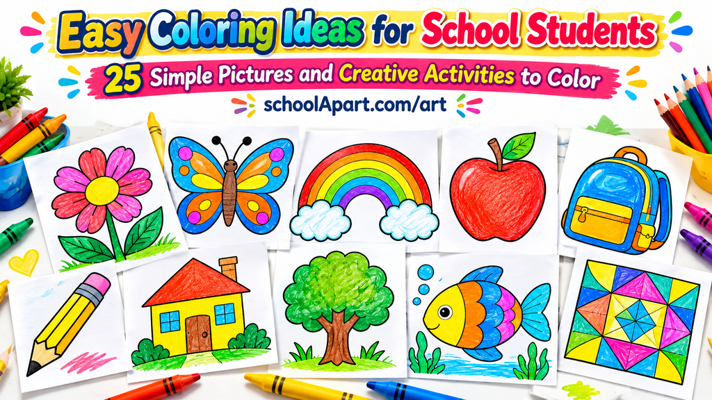 Easy Coloring Ideas for School Students: 25 Fun Ideas