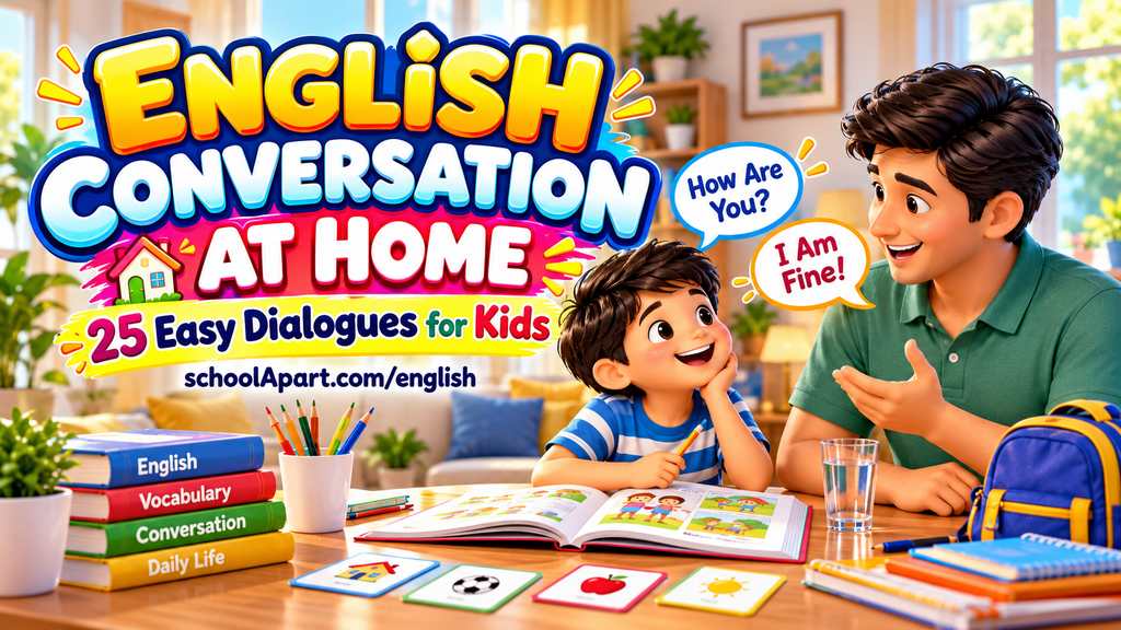 English Conversation at Home for Kids: 25 Easy Dialogues for Daily Practice