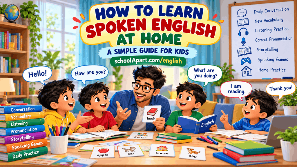 How to Learn Spoken English at Home: A Simple Guide for Kids