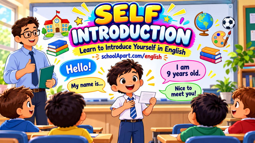 Self Introduction in English for Kids: Easy Examples and Practice